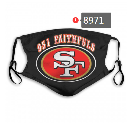 2020 NFL San Francisco 49ers #2 Dust mask with filter